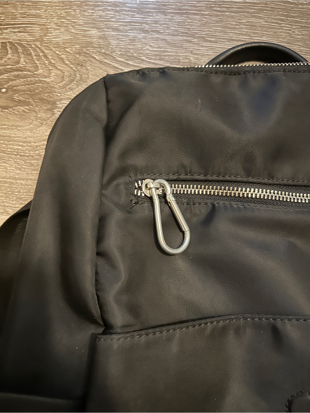 Roots Black nylon Backpack with faux leather accents - Picture 4 of 6